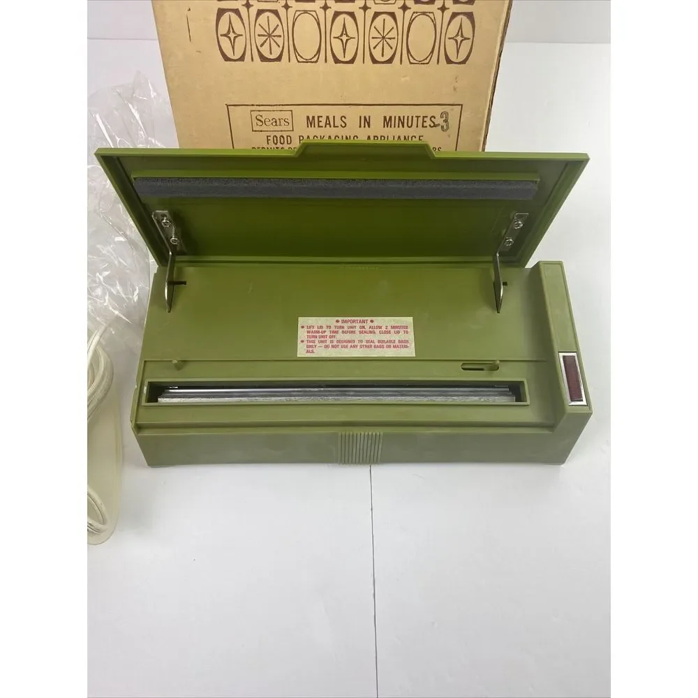 Vintage 1960's Sears‎ Meals in Minutes Food Packaging Appliance Complete In Box